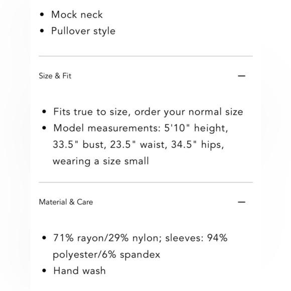 Tahari black mock neck top with sequin sleeves. Hand Washable. Size M. NWT. - Picture 9 of 9